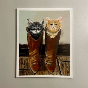 Puss n Boots Art/Painting 16x20 Canvas